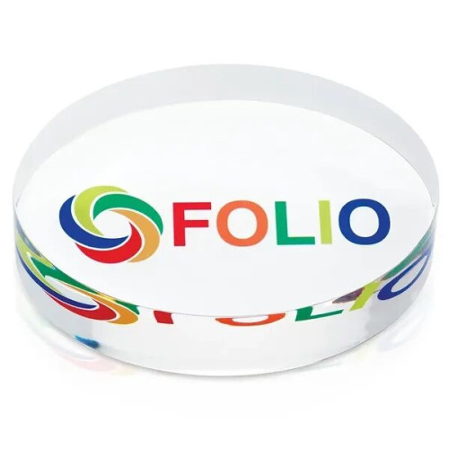 JAFFA® Oval Acrylic Paperweight