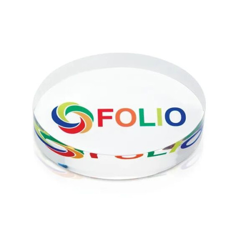 JAFFA® Oval Acrylic Paperweight