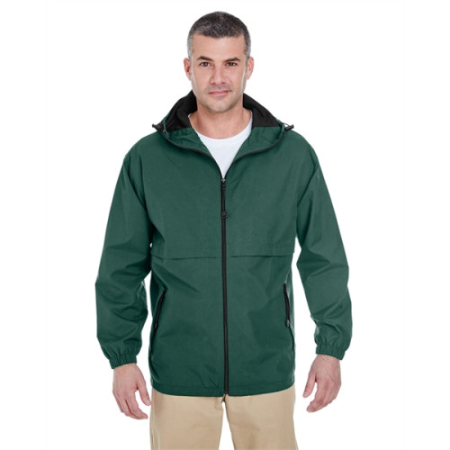 Adult Microfiber Full-Zip Hooded Jacket