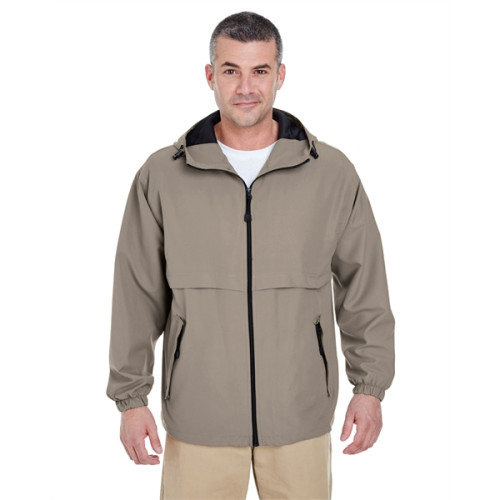 Adult Microfiber Full-Zip Hooded Jacket