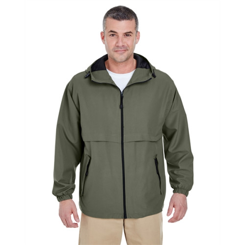 Adult Microfiber Full-Zip Hooded Jacket