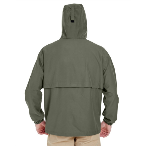 Adult Microfiber Full-Zip Hooded Jacket
