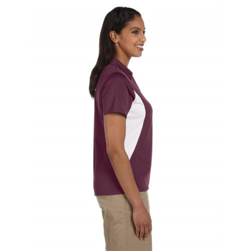 Ladies' Side Blocked Micro-Pique Polo