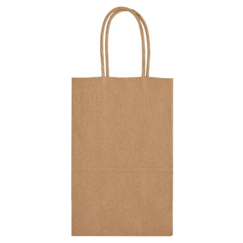 Kraft Paper Brown Shopping Bag - 5-1/4" x 8-1/4"
