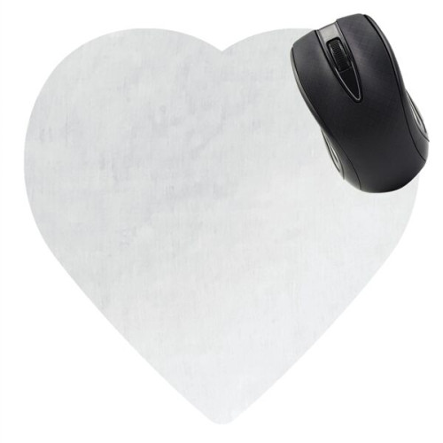Heart Shaped Computer Mouse Pad - Dye Sublimated