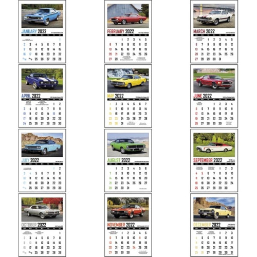 Memorable Muscle Stick Up Calendar