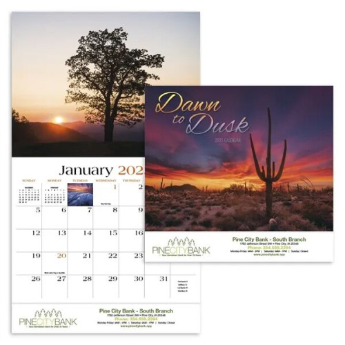 Dawn to Dusk Appointment Calendar - Stapled