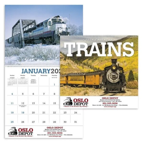 Triumph® Calendars Trains Calendar
