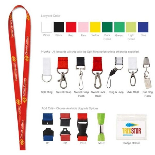 3/4" Polyester Lanyard