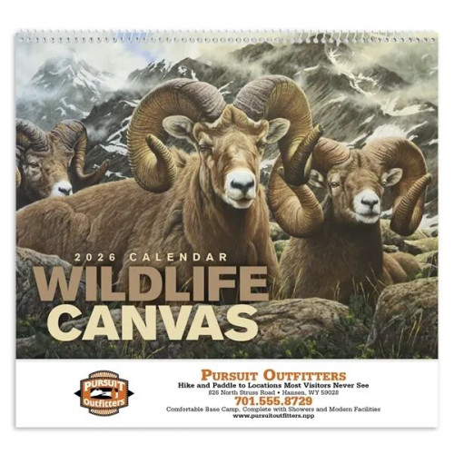 Good Value™ Wildlife Canvas - Spiral Calendar