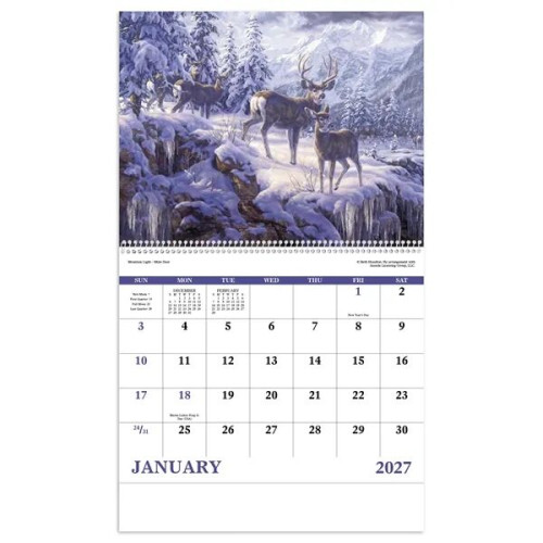 Good Value™ Wildlife Canvas - Spiral Calendar