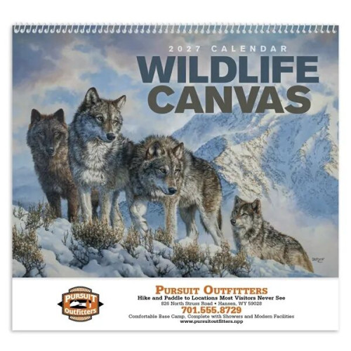 Good Value™ Wildlife Canvas - Spiral Calendar