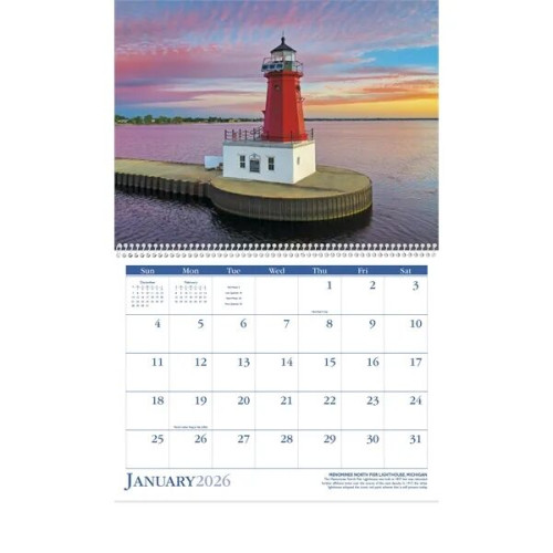 Triumph® Calendars Lighthouses Calendar