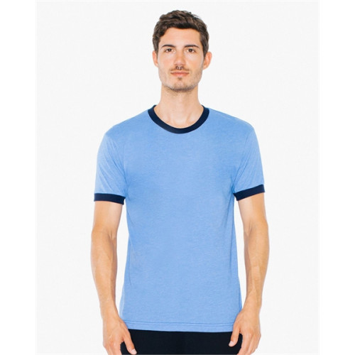 UNISEX Poly-Cotton Short-Sleeve Ringer T-Shirt