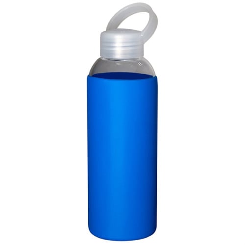 18oz Glass Bottle With Color Silicone Sleeve