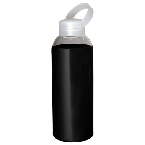 18oz Glass Bottle With Color Silicone Sleeve