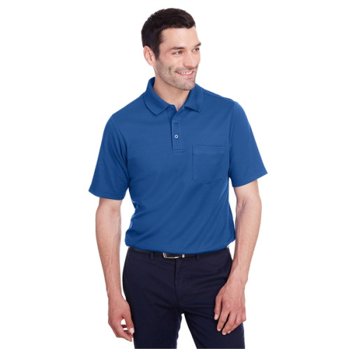 Men's CrownLux Performance™ Plaited Polo with Pocket
