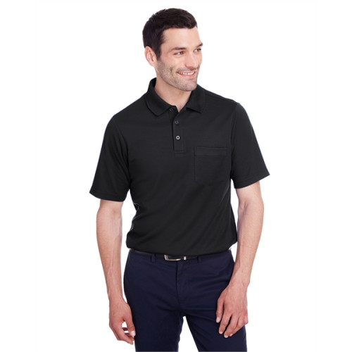 Men's CrownLux Performance™ Plaited Polo with Pocket