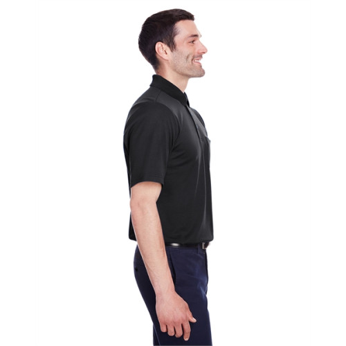 Men's CrownLux Performance™ Plaited Polo with Pocket