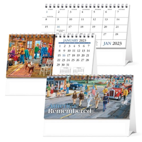 America Remembered Desk Tent Calendar