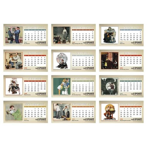 Triumph® Calendars The Saturday Evening Post Illustration...
