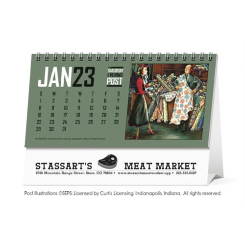 The Saturday Evening Post Desk Calendar