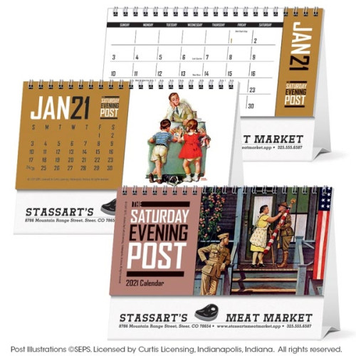 The Saturday Evening Post Desk Calendar