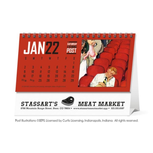 The Saturday Evening Post Desk Calendar