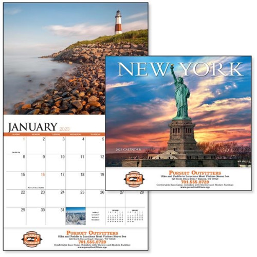 New York Appointment Calendar - Stapled