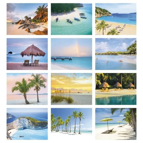 Good Value™ Beach Paradise - Spiral Calendar