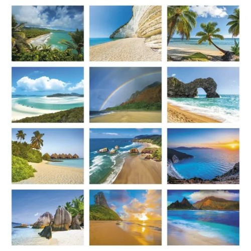 Good Value™ Beach Paradise - Spiral Calendar