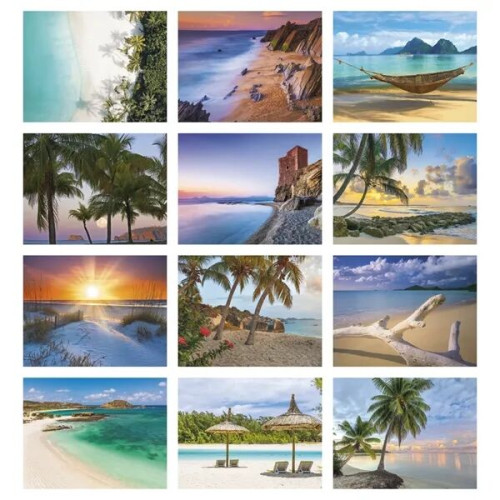 Good Value™ Beach Paradise - Spiral Calendar