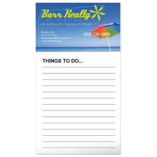 Good Value™ Business Card Magnet with 50-Sheet Notepad