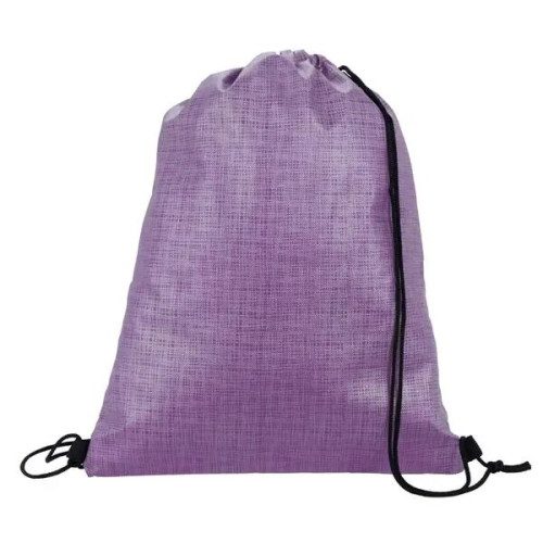 Non-Woven Shimmer Drawstring Backpack