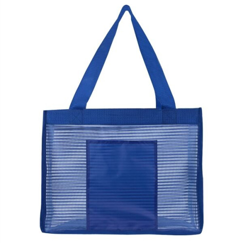 Sheer Striped Tote Bag