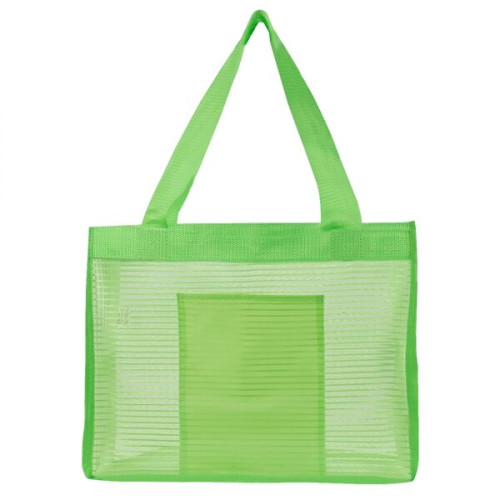 Sheer Striped Tote Bag