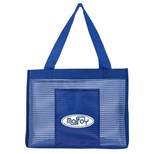 Sheer Striped Tote Bag