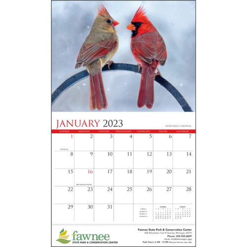 Songbirds Appointment Calendar - Stapled