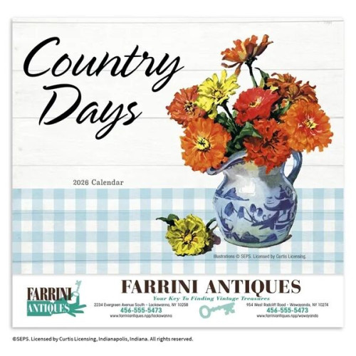 Good Value™ Country Days - Stapled Calendar