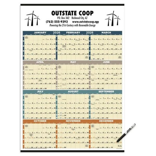 Triumph® Calendars Time Management Span-A-Year (Laminated...