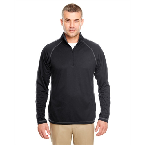 Adult Cool & Dry Sport Quarter-Zip Pullover with Side and...