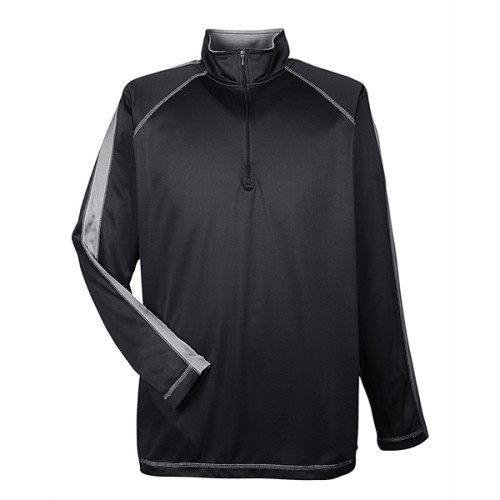 Adult Cool & Dry Sport Quarter-Zip Pullover with Side and...