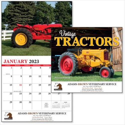 Vintage Tractors Appointment Calendar - Stapled