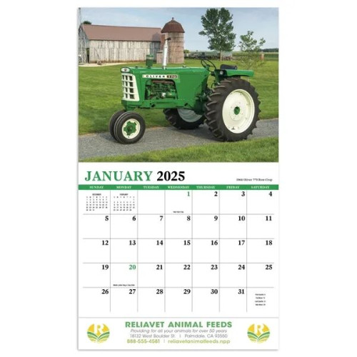 Vintage Tractors Appointment Calendar - Stapled