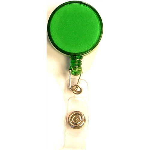 Round 24" retractable badge holder