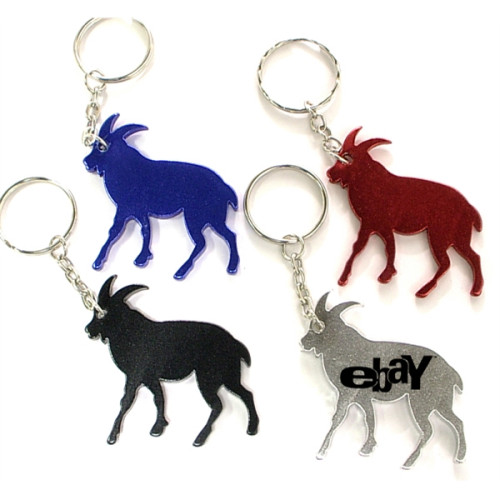 Goat shape bottle opener key chain