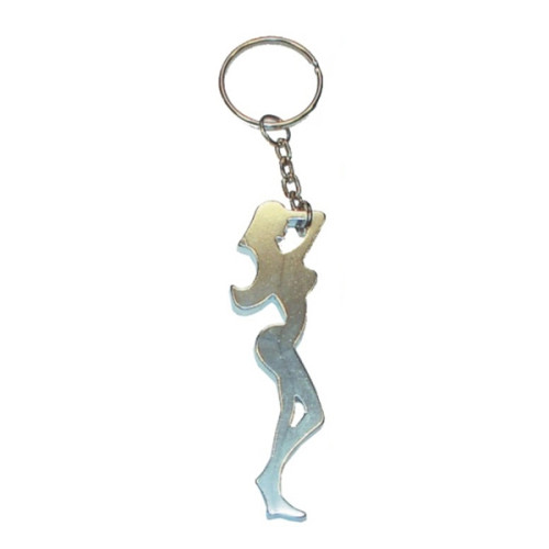 Fine figure of a woman shape bottle opener keychain