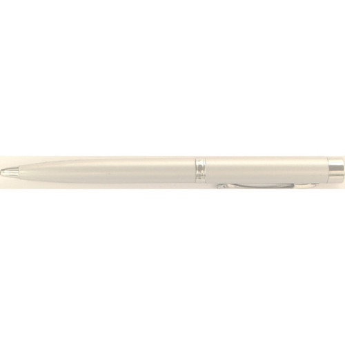 Twist action pen with laser pointer and flashlight