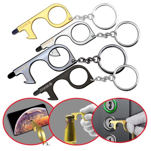 PPE No-Touch Door/Bottle Opener with Stylus