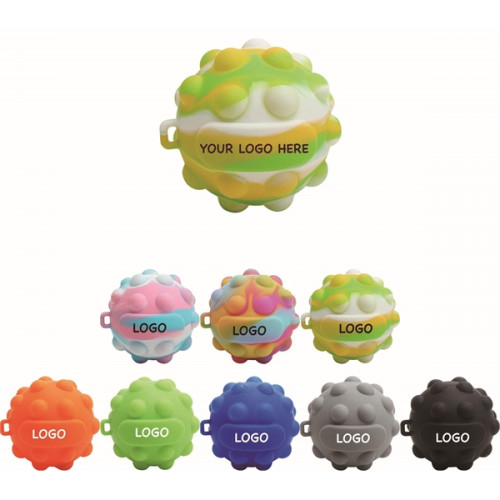 Silicone Bubbles Push Pop Reliever Stress Ball 